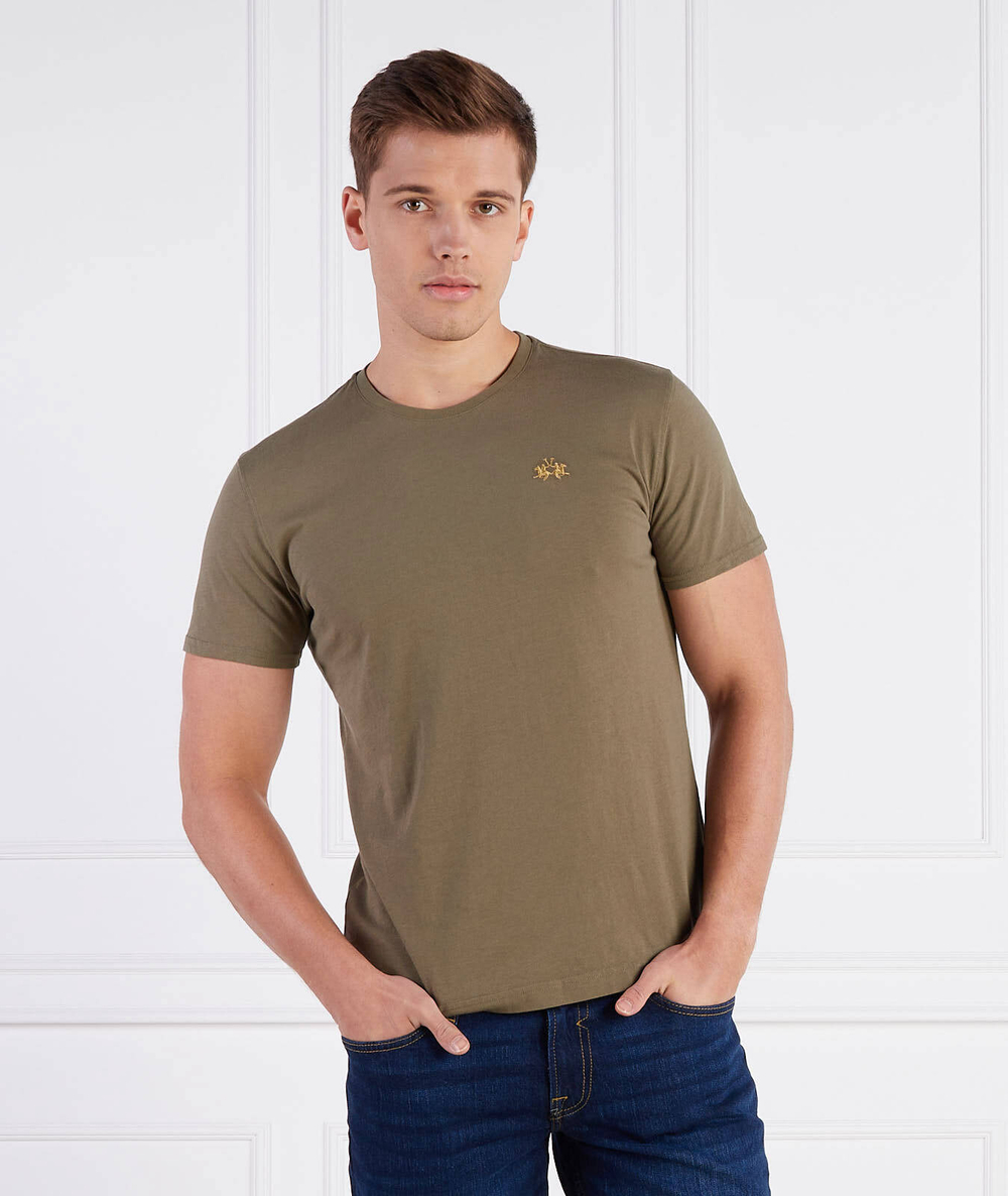 Футболка La Martina - хаки(VMR004 JS206)