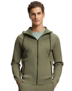 Мужская теннисная кофта BOSS Active Push - dark beige