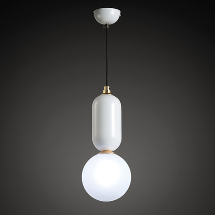 Pendant design lamp Aballs  by Parachilna (White,  D15)
