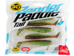 Виброхвост LJ 3D Series Zander Paddle Tail 4" (10 см), цвет Z15, 5 шт.