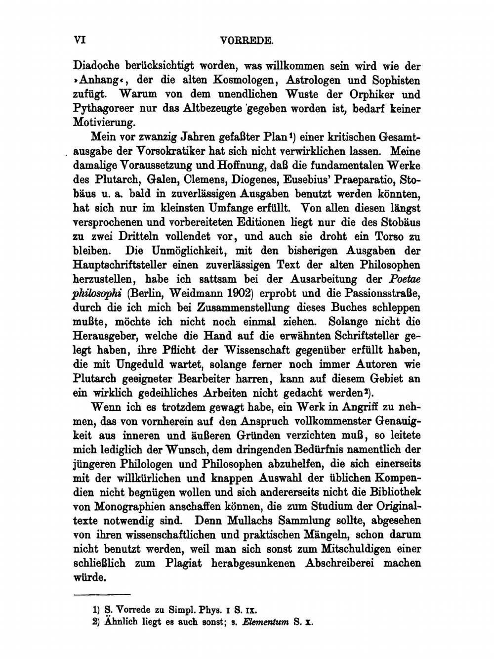 Die Fragmente der Vorsokratiker, griechisch und deutsch. Band 1 | Hermann Diels