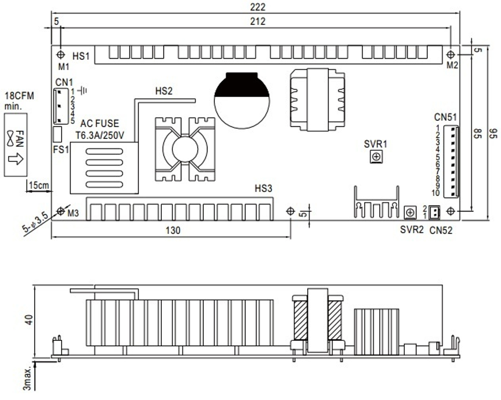 Преобразователь AC-DC сетевой Mean Well PID-250B