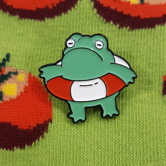 Значок металлический Кваво спасти?, р-р 2,8х2,8см