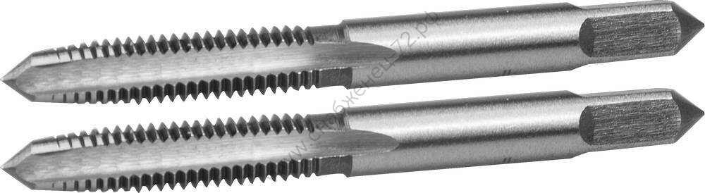 ЗУБР М5x0.8мм, сталь 9ХС, Комплект ручных метчиков (4-28006-05-0.8-H2)