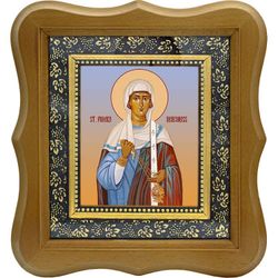 Фива Кенхрейская (Коринфская), диакониса. Икона на холсте. В киоте 10 х 12 см.