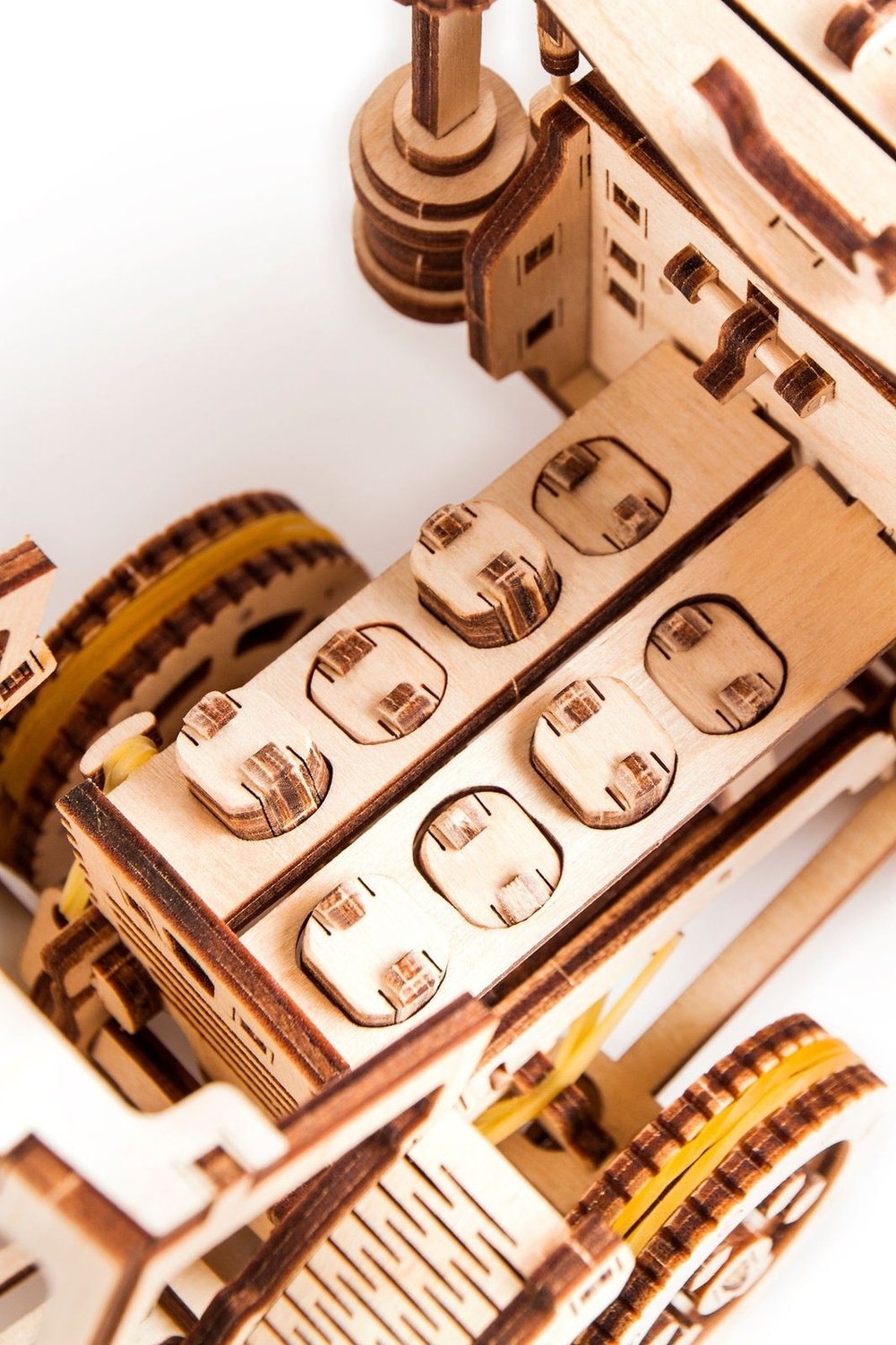 Механический 3D-пазл из дерева Wood Trick Тягач "Биг Риг"