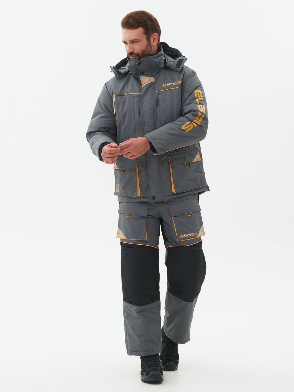 Костюм зимний Elbrus ткань Hit Membrane цвет Серый/Банан