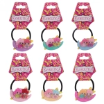 Резинка для волос 1 шт детская «Juiciness- Подружки», микс 6 цветов, d- 4 см