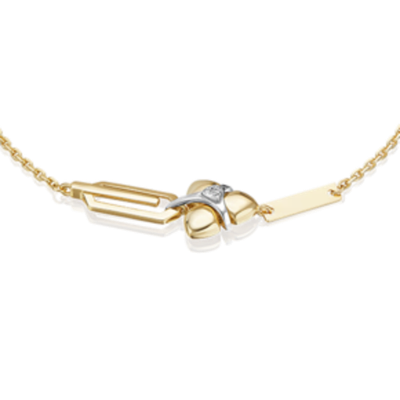 Браслет из лимонного золота c бриллиантами Артикул: 05-0730-00-101-1121