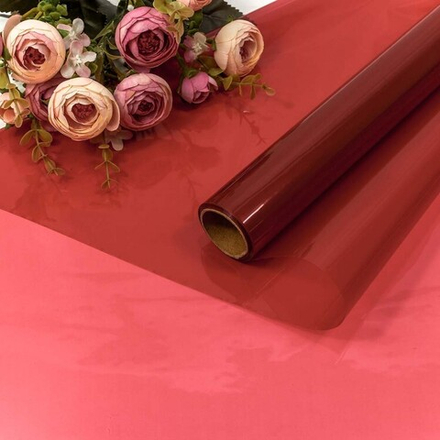 Упаковочная пленка 40мкм (0,58*10 м) Бордовый, 1 шт.