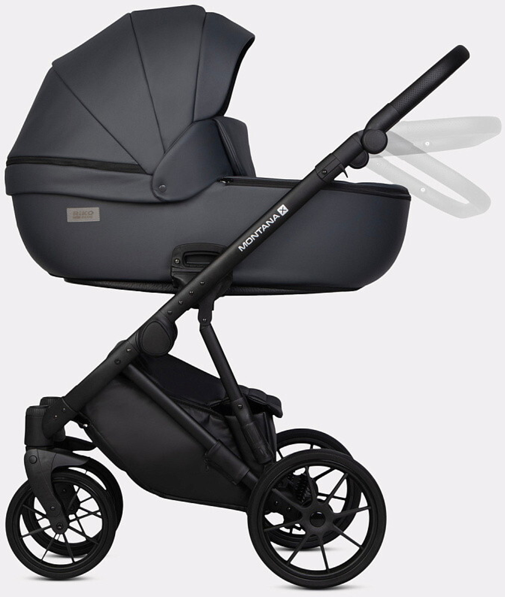 Детская коляска Riko Basic Montana X Ecco 2 в 1 24 Graphite (графит)