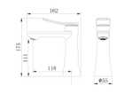 Смеситель для раковины Grossman Advans 510.K35.09.320 золото сатиновый,1 место