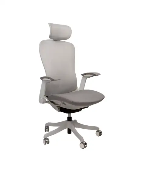 Офисное кресло SPARX FT-15 Enigma White / Grey (Mesh / Fabric , светло-серый)
