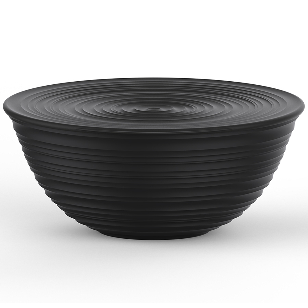 Миска 30см Guzzini Tierra черная с крышкой