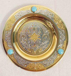 Кофейный набор "Бирюза"в подарочном футляре