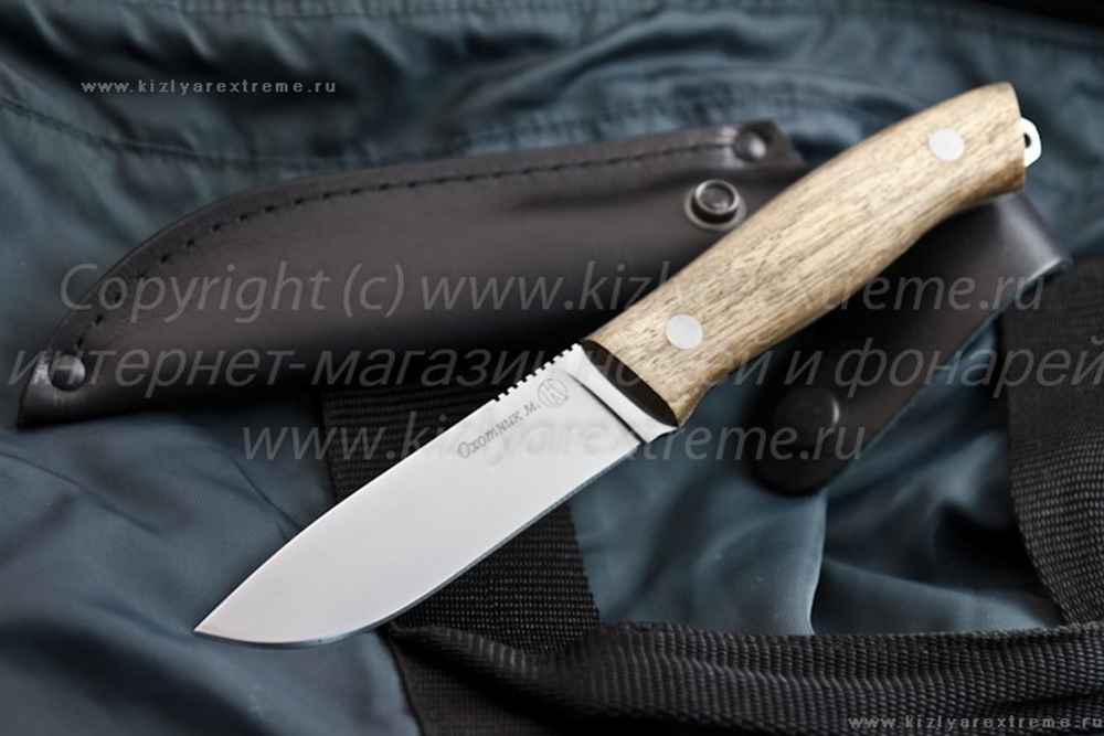 Охотничий нож Охотник М z90 Полированный Орех