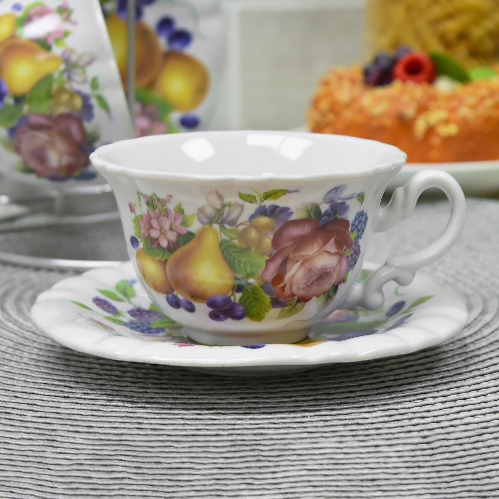 Чайный набор 4 предмета 170мл на подставке, P115140