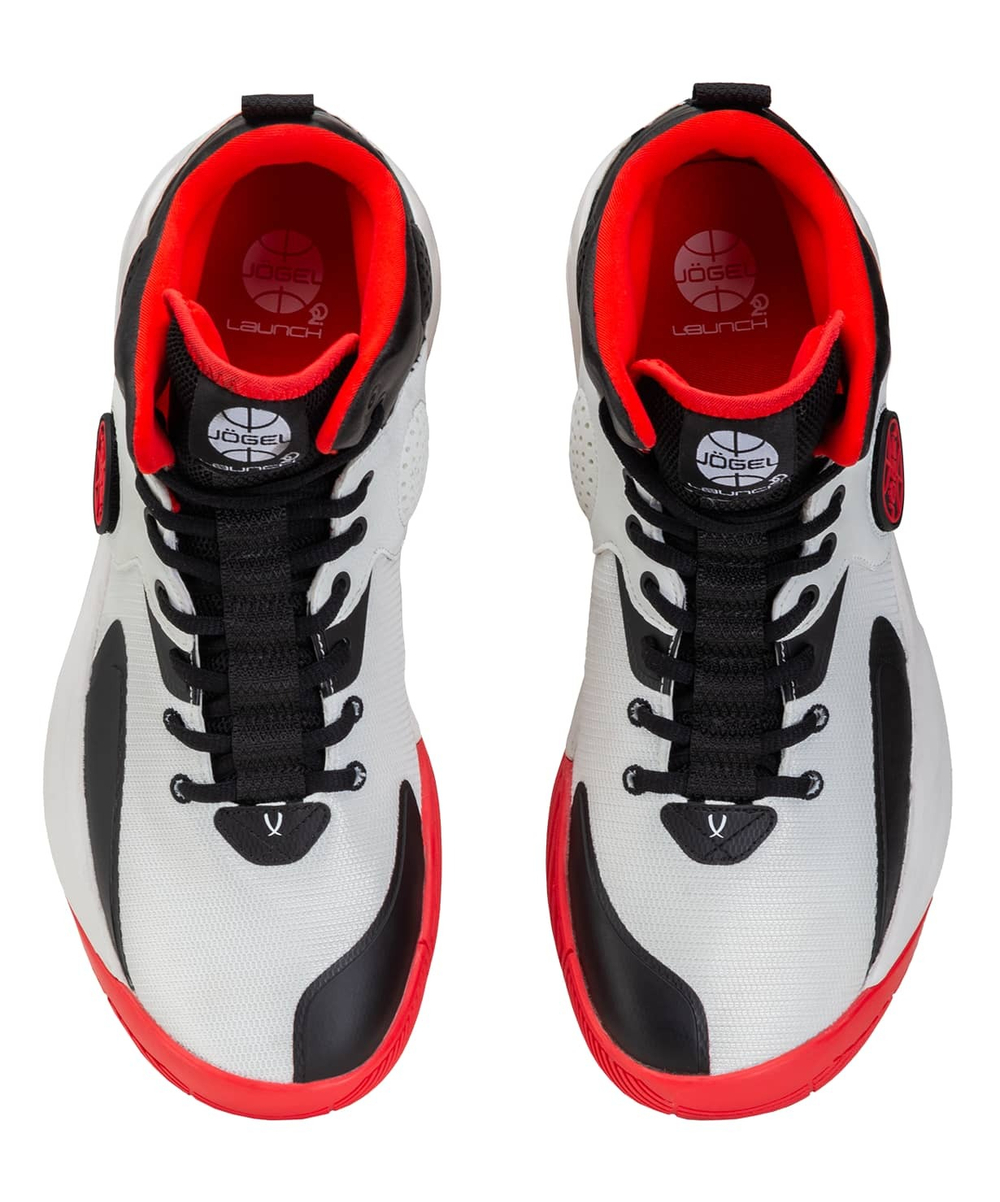 Кроссовки баскетбольные Launch MID, White/black/red