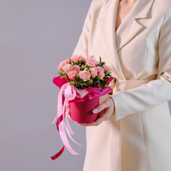 Нежная композиция с кустовой розой #194