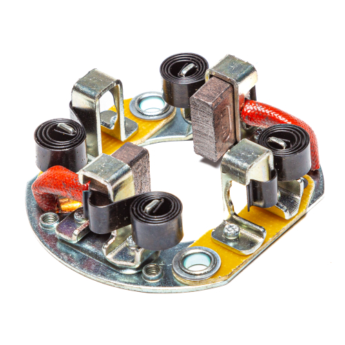 Траверса (щёткодержатель) стартера (9-192-780 AE, 4992135 AE, 11010082 АЕ), МТЗ, ЗИЛ, КамАЗ, ГАЗ, 24 В, в сборе со щетками (ан. 243703102)