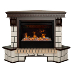 Каминокомплект Real Flame Stone Corner 26 AO с очагом 3D Helios 26 SBG (угловой)