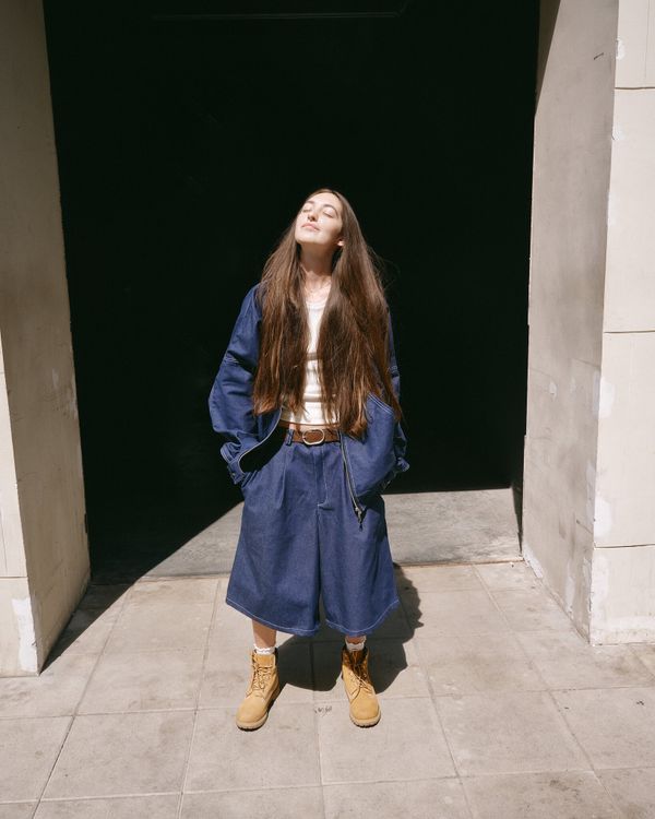 Куртка Zip-Up Shirt Jacket Denim Dark Blue - фото 3