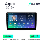 Teyes SPRO Plus 9"для Toyota Aqua 2018+