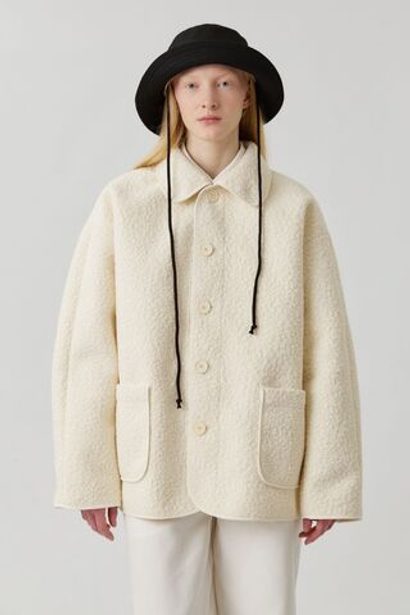 Панама черного цвета из шерсти