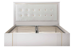 Кровать 1.8 «Лаура» с подъемным механизмом Песочно-бежевый