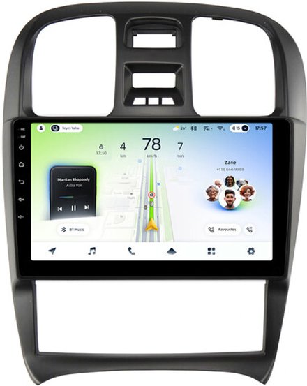 Магнитола для Hyundai Sonata 4 EF 2001-2013 - Teyes CC4L монитор 9" IPS на Android 14, Snapdragon 662, CarPlay, 4G SIM-слот