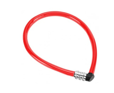 Трос с замком ABUS 1100 красный