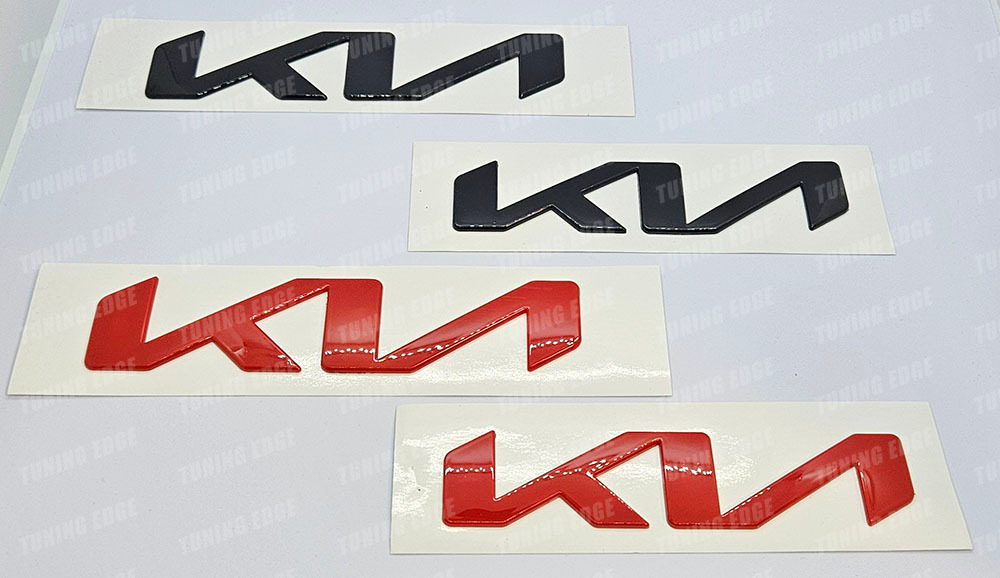 Шильдик KIA красный