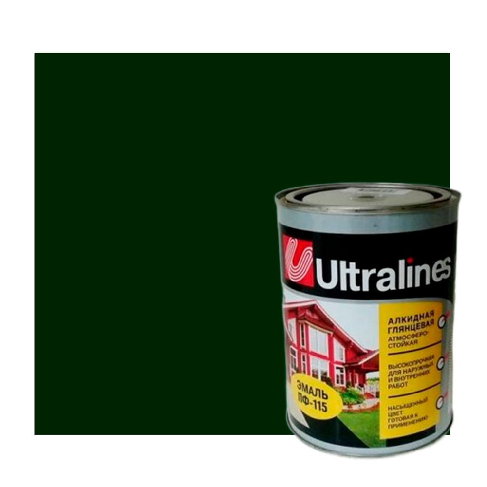 Эмаль ПФ-115 "ULTRA LINES" ИЗУМРУД 0,8кг