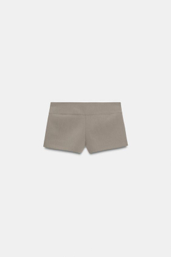 ZARA МИНИ-ШОРТЫ, СЕРО-КОРИЧНЕВЫЙ