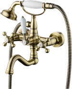 09035-D Смеситель 2-ух руч. для ванны БРОНЗ GANZER  (6/1шт)