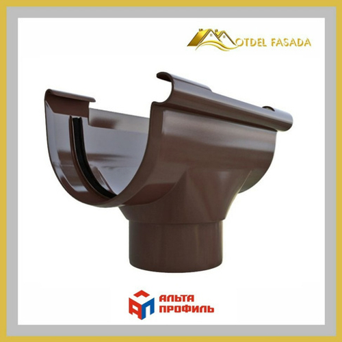 Воронка 82мм Альта-Профиль Элит ПВХ Коричневая