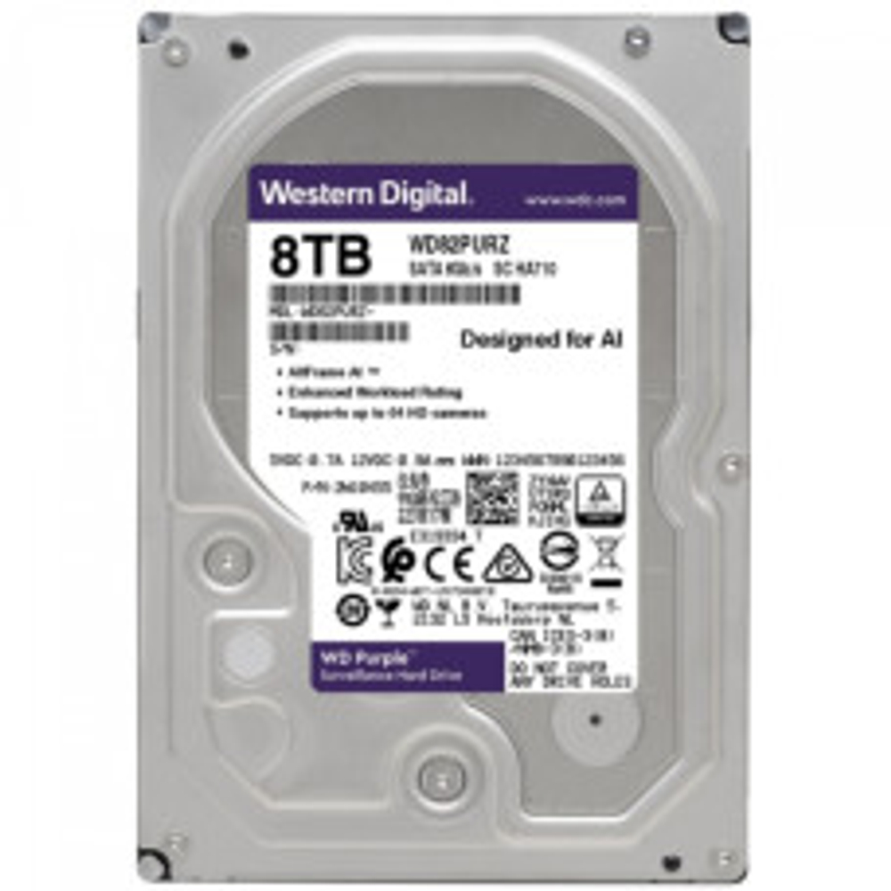 Жесткий диск Western Digital WD Purple 8 ТБ 3,5″ (WD84PURZ)