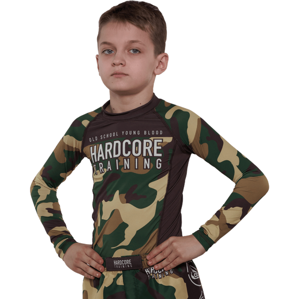 Детский рашгард Hardcore Training Forest Camo
