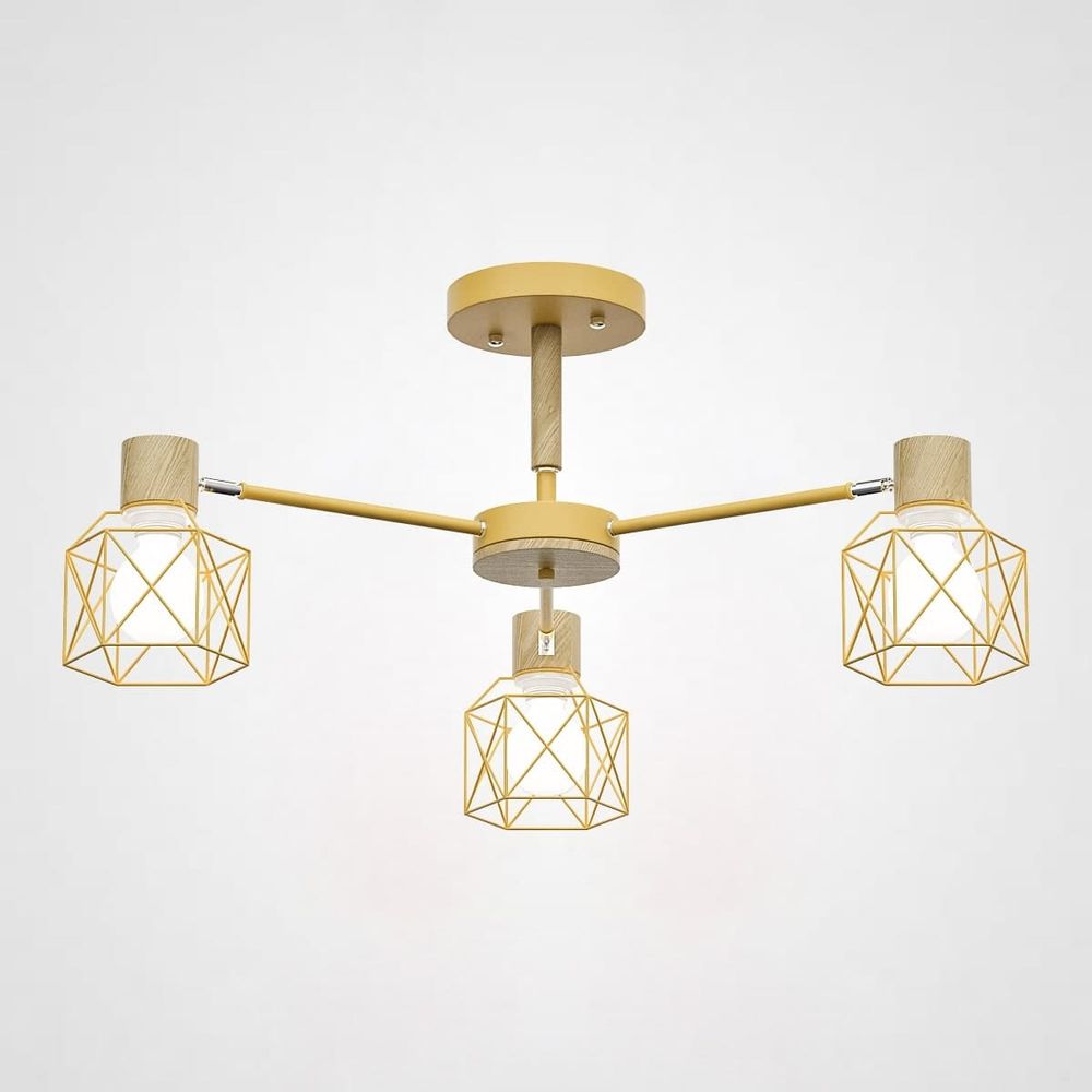 Потолочная Люстра Corf B3 Yellow 3 Lamps By Imperiumloft