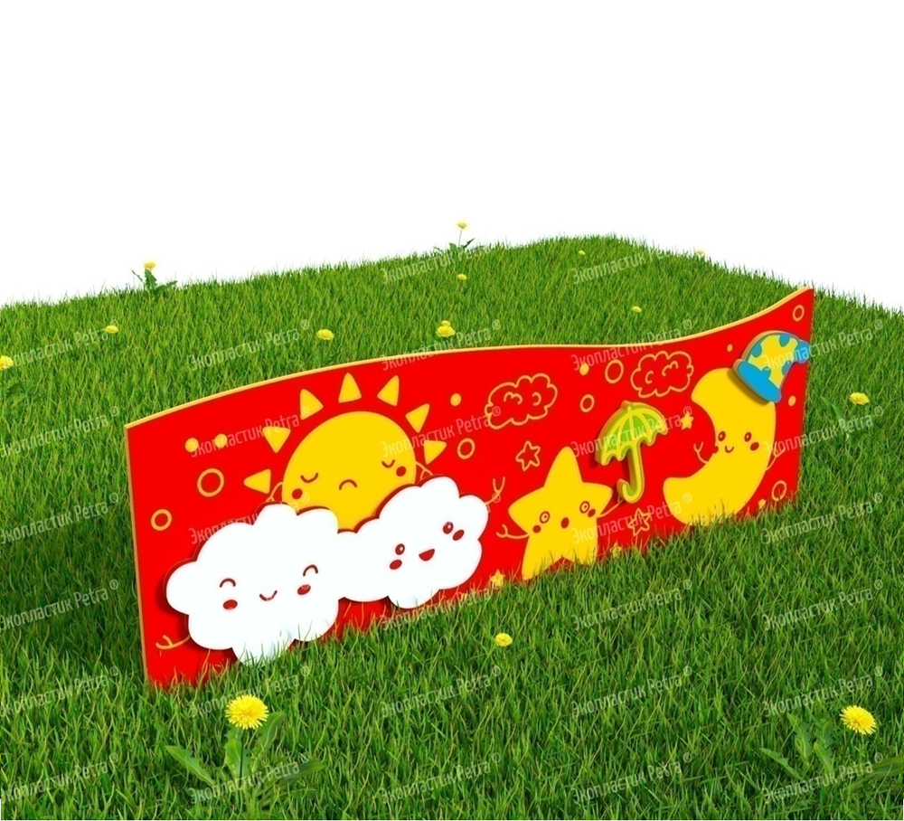 Забор уличный из экопластика Погода