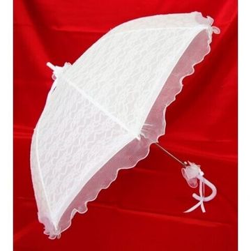 Зонт - трость  кружевной, d 90 см