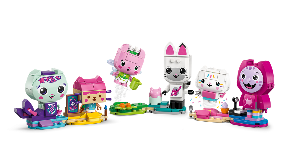Конструктор LEGO Gabby's Dollhouse Друзья-кошки кирпичной сборки Гэбби 11215 | LEGO Gabby's Cat Friends 324 детали | 6+
