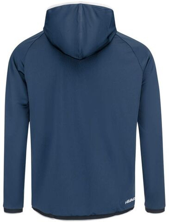 Мужская теннисная кофта Head Topspin Hoodie - небесный