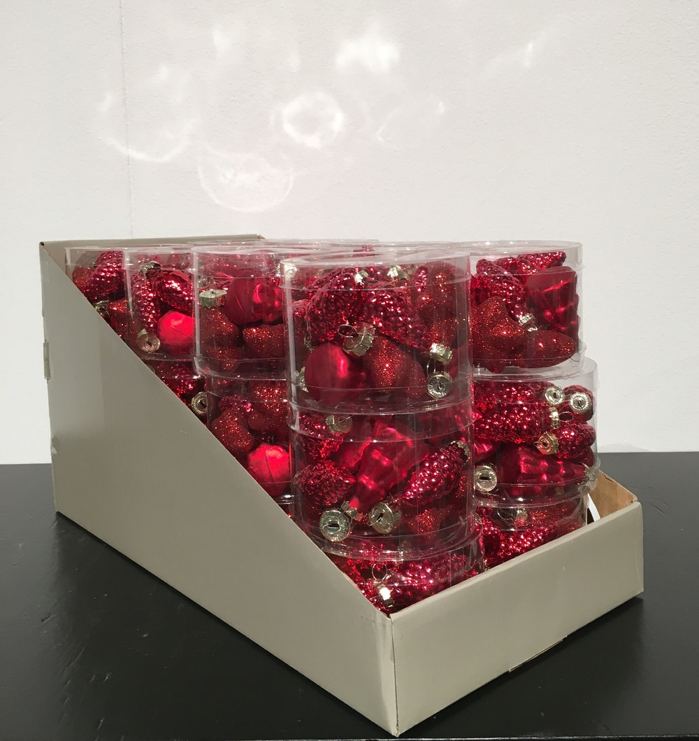 Набор елочных игрушек 14шт House of Seasons 14шт Шишка/Звезда/Елка Классический красный в прозрачной коробке