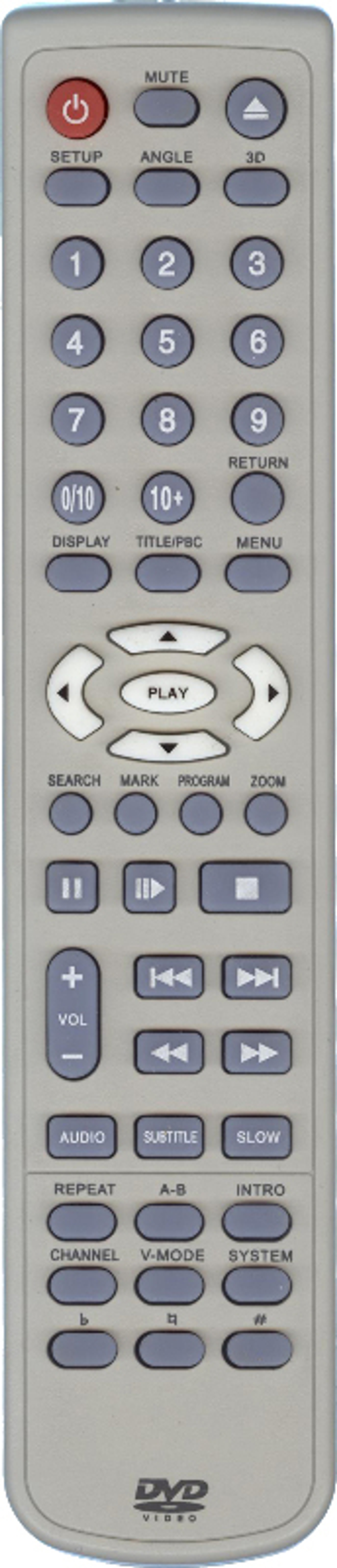 Пульт для Daewoo dvd plaeer DV-1350S