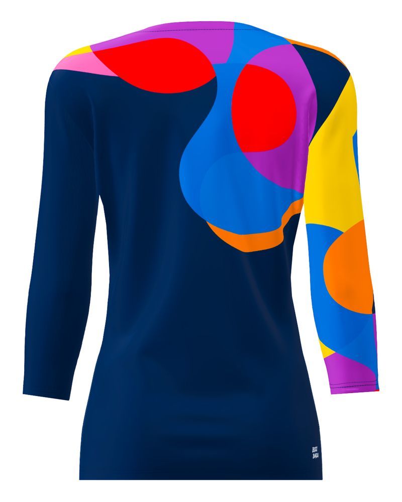 Футболка женская Twiggy с V-образным вырезом и рукавом 3/4