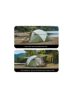 Палатка Naturehike KOTA 4, 4-местная, алюминиевый каркас, олива