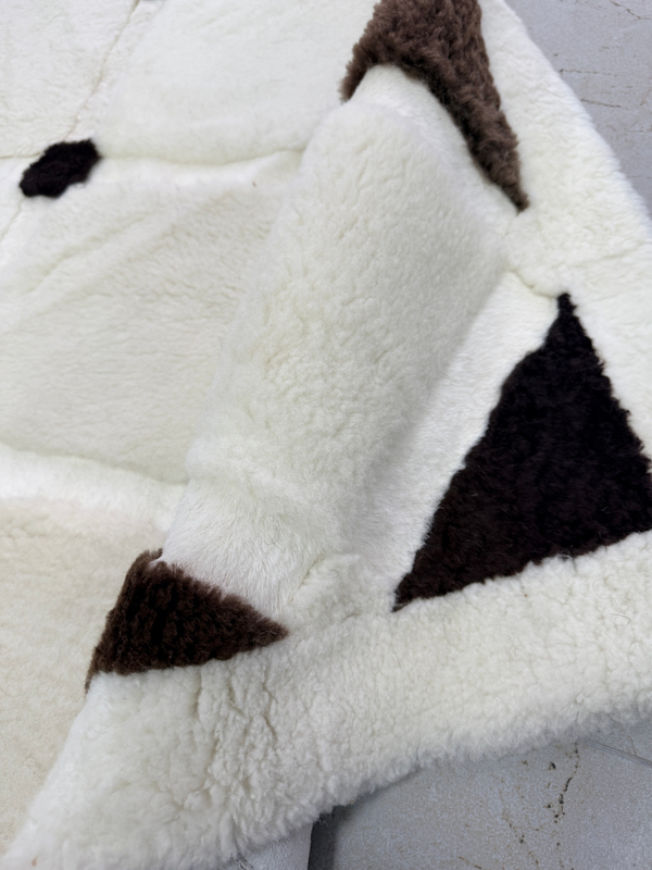 Ковер прямоугольный натуральный мех овчина, 210 х 170 см.