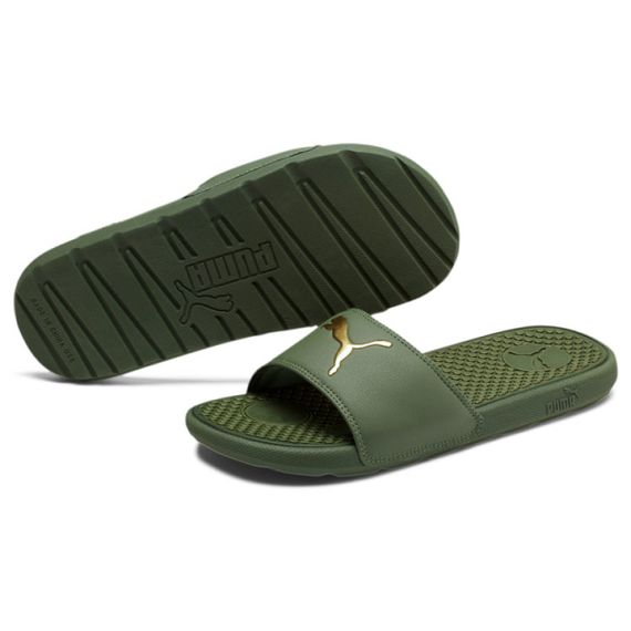Puma Cool Cat Sport Slide 'Olivine Team Gold'