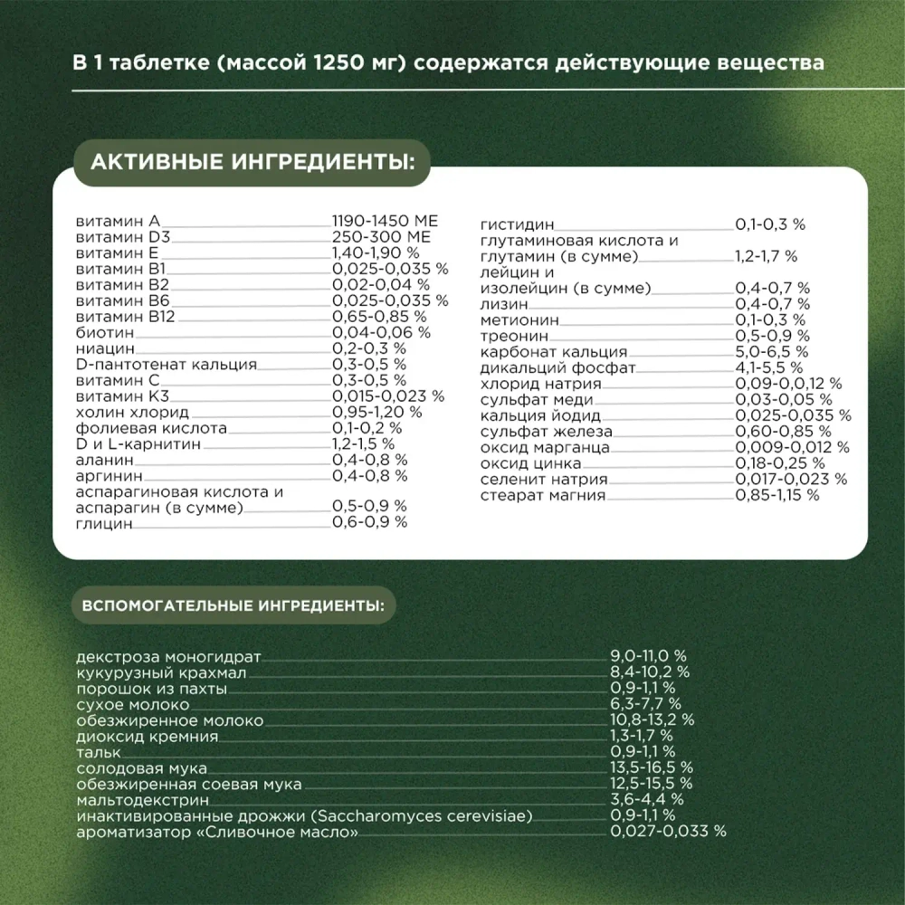 PROPHYTO Multivitamin Витаминный комплекс для собак и кошек (70 таблеток)